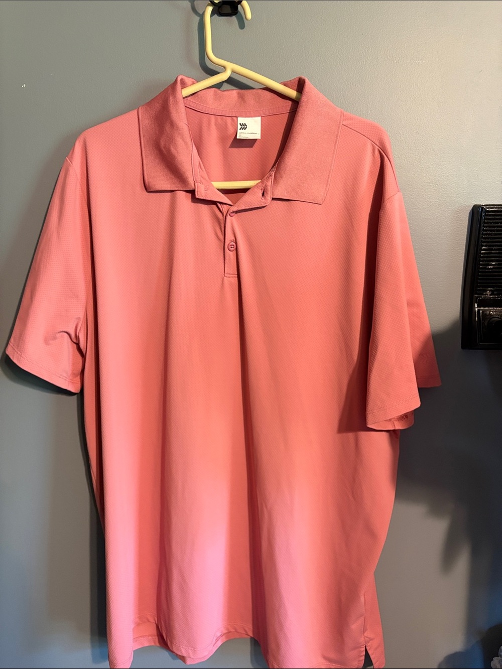 all in motion Coral Pink Men's Polo Shirt